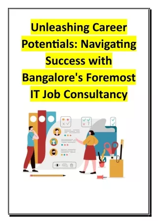 Unleashing Career Potentials - Navigating Success with Bangalore's Foremost IT Job Consultancy