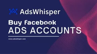 Buy facebook ads acoount