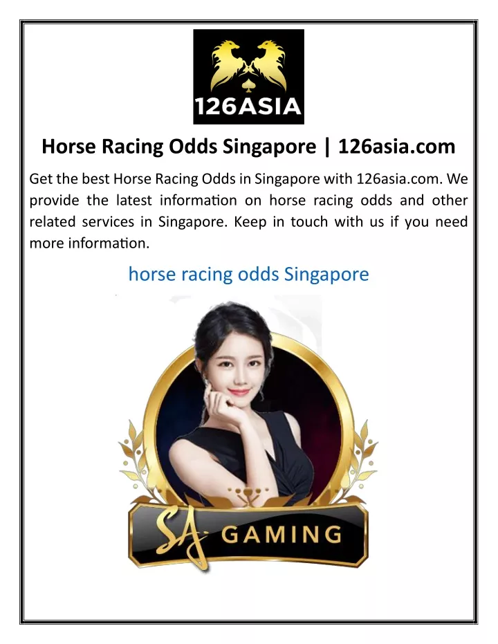 horse racing odds singapore 126asia com