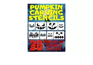 Kindle online PDF Pumpkin Carving Stencils Pumpkin Cutting Patterns for Hallowee