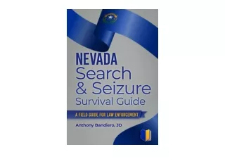 Ebook download Nevada Search and Seizure Survival Guide A Field Guide for Law En