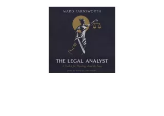 Kindle online PDF The Legal Analyst A Toolkit for Thinking About the Law for ipa