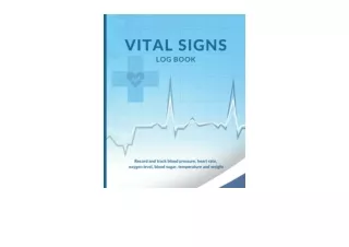 Ebook download Vital Signs Log Book Vital Signs Log Book Personal Health Record
