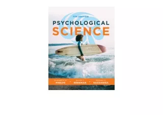 Kindle online PDF Psychological Science Seventh Edition for android