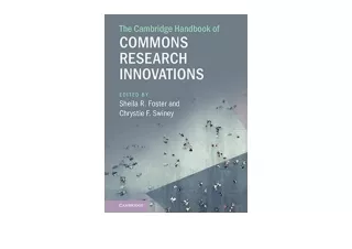 Download The Cambridge Handbook of Commons Research Innovations Cambridge Law Ha
