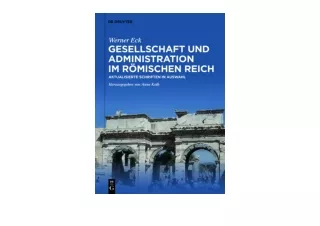 Kindle online PDF Gesellschaft und Administration im Römischen Reich Aktualisier