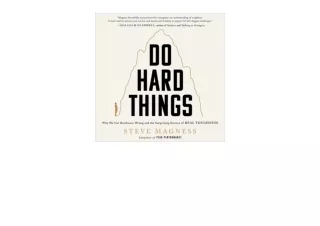 Download Do Hard Things Why We Get Resilience Wrong and the Surprising Science o