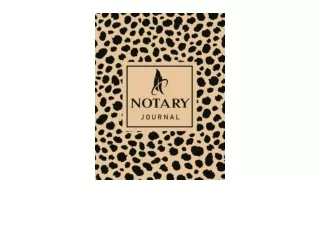 Download notary journal Notary Public Record Book Log Book to Record Notarial Ac