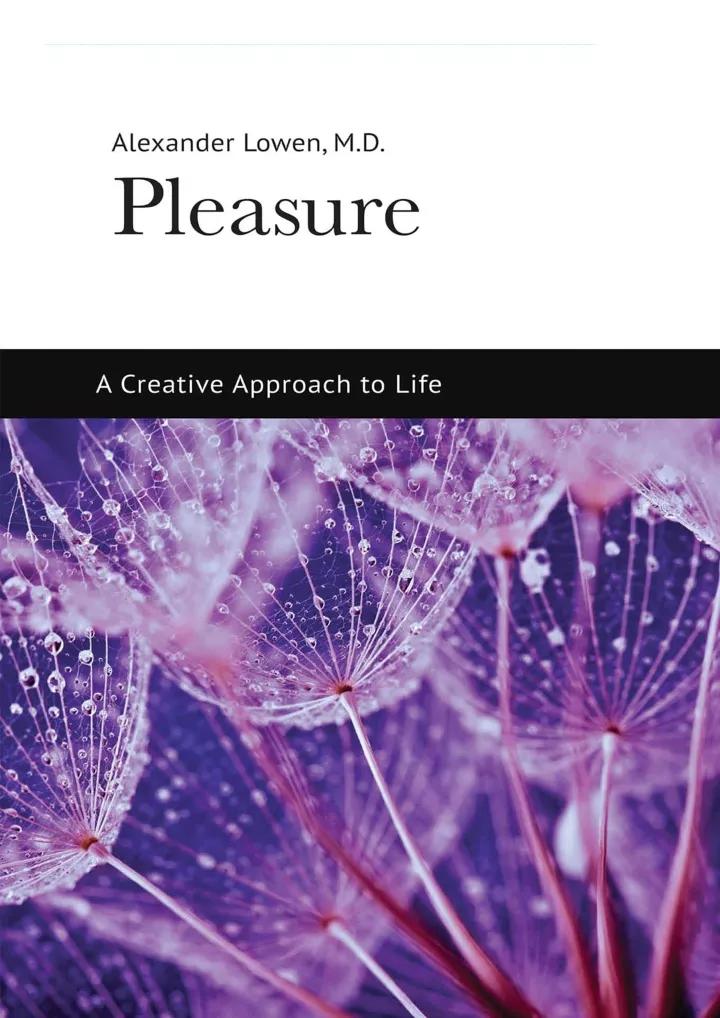 pleasure a creative approach to life download