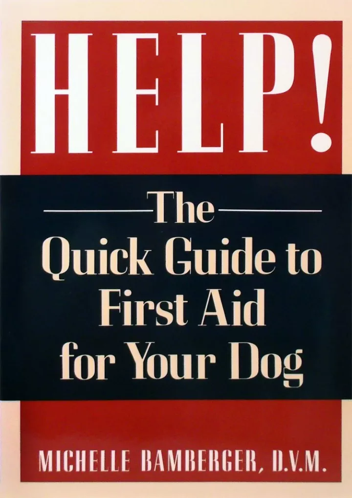 help the quick guide to first aid for your