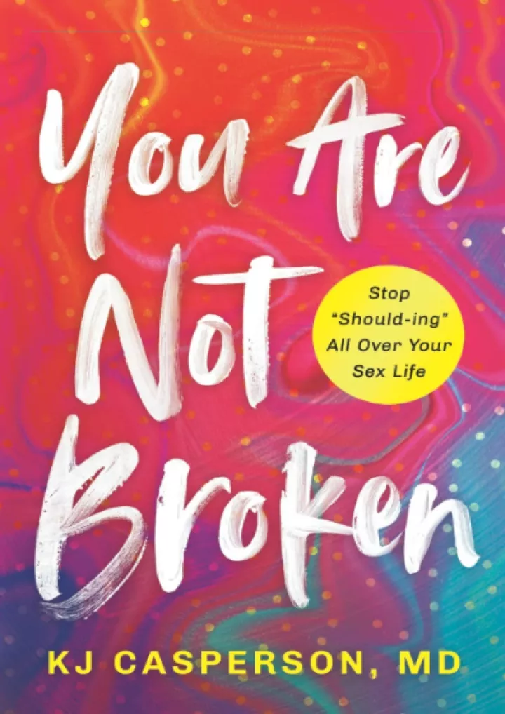 you are not broken stop should ing all over your