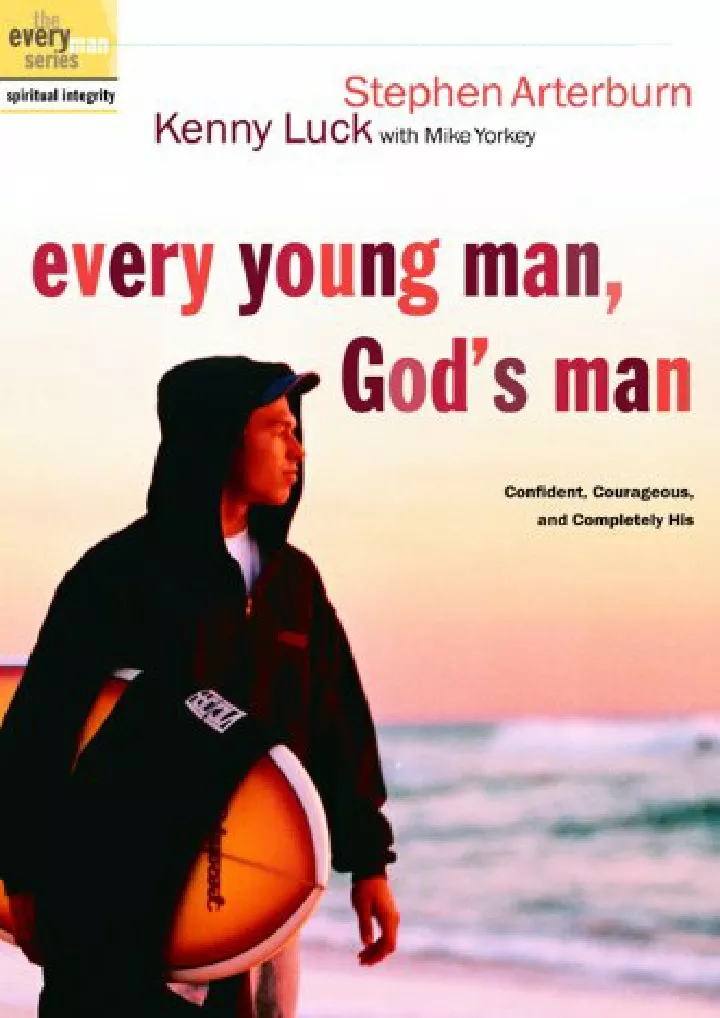 every young man god s man confident courageous