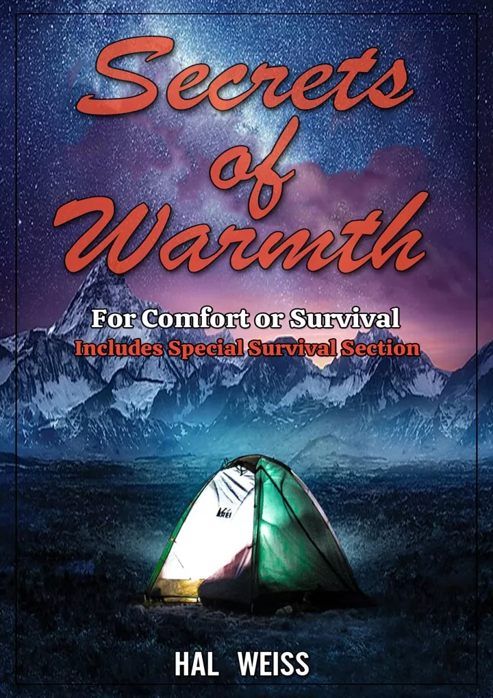 secrets of warmth for comfort or survival