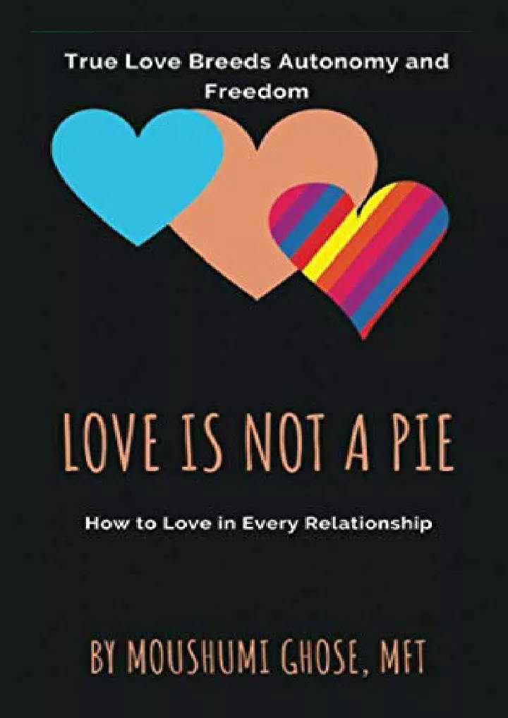 love is not a pie how to love in every