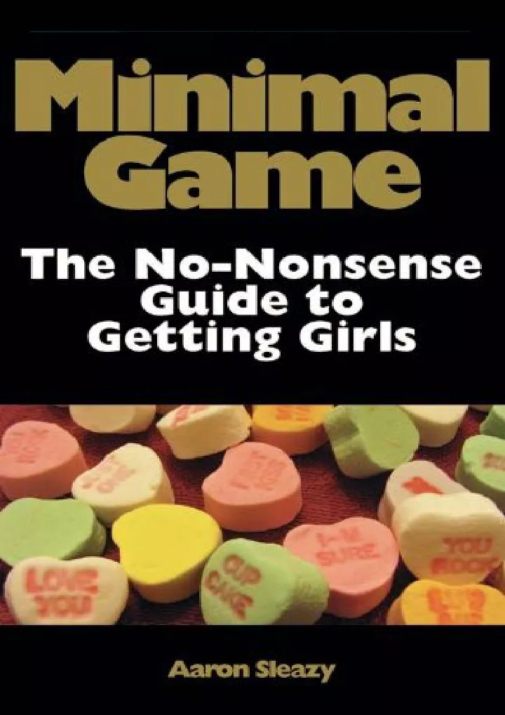 minimal game the no nonsense guide to getting