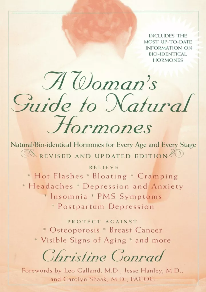 a woman s guide to natural hormones natural