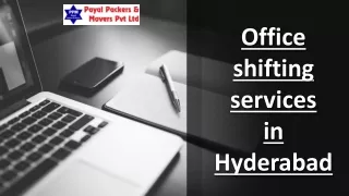 Smooth Office Shifting Services in Hyderabad | Payal Packers