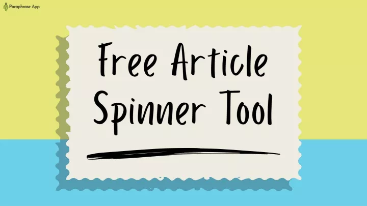 free article spinner tool