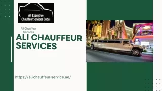 Premium Chauffeur Service in Dubai - Luxury Transportation