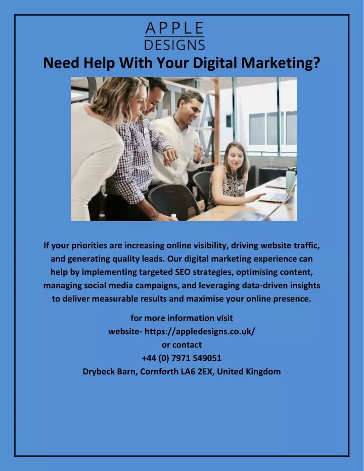 need help with your digital marketing