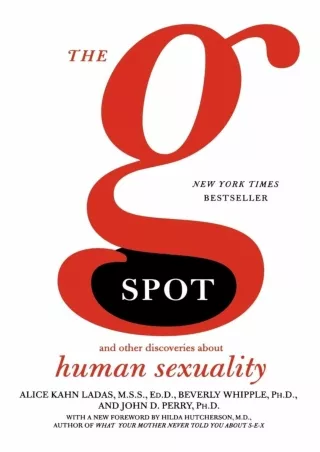 $PDF$/READ/DOWNLOAD The G Spot: And Other Discoveries about Human Sexuality