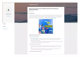 Elevate Your Amazon Success with Expert Amazon PPC Consultancy and Optimization Services