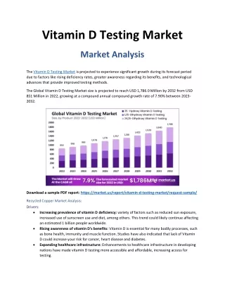 Vitamin D Testing Market