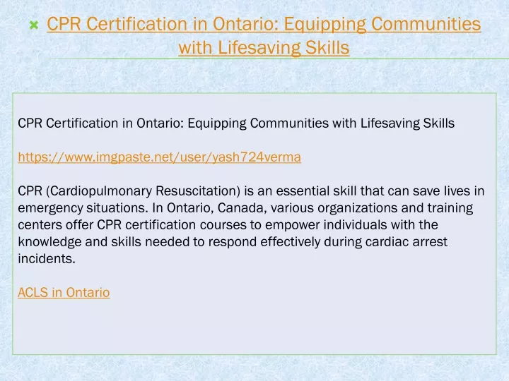 cpr certification in ontario equipping communities with lifesaving skills