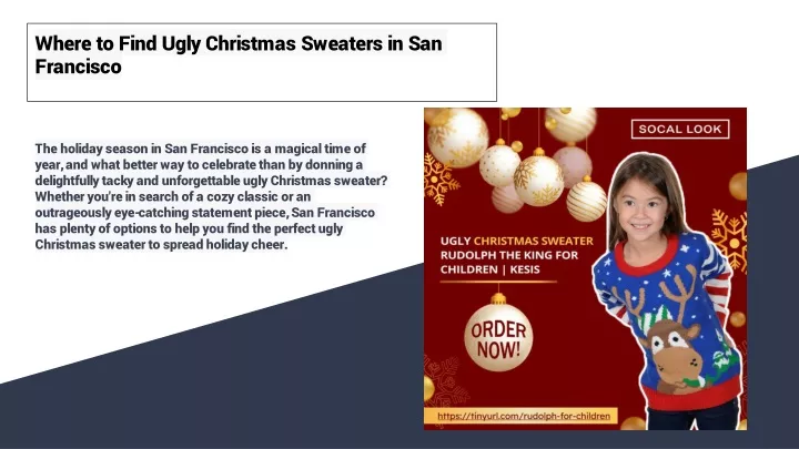 where to find ugly christmas sweaters in san francisco