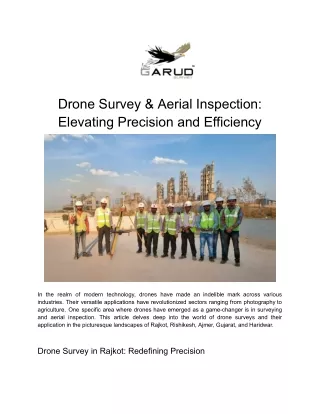 Drone Survey & Aerial Inspection_ Elevating Precision and Efficiency