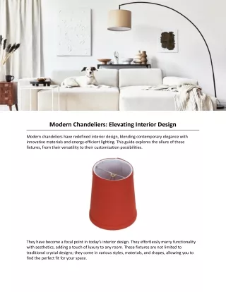 modern chandeliers elevating interior design