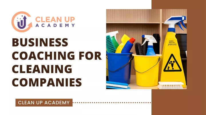 business coaching for cleaning companies