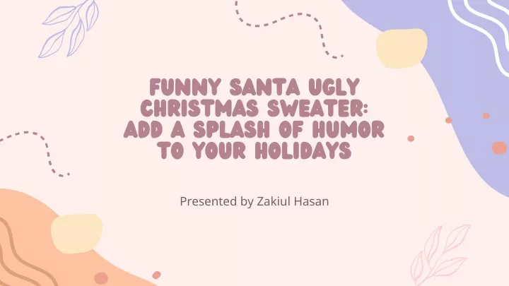 funny santa ugly christmas sweater add a splash