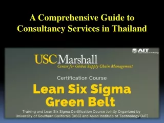 A Comprehensive Guide to Consultancy Services in Thailand