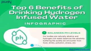 Top 6 Benefits of Drinking Hydrogen Infused Water - Piurify
