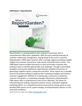 crm report reportgarden