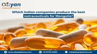 Which Indian Companies Produce The Best Nutraceuticals For Mongolia