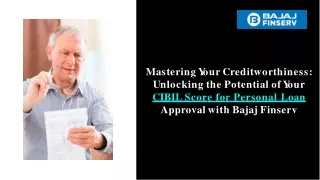 Optimizing Your CIBIL Score for a Personal Loan with Bajaj Finserv