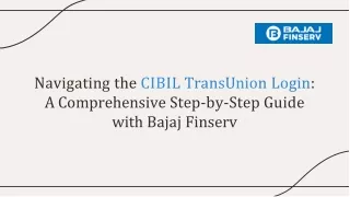Step-by-Step Guide to CIBIL TransUnion Login with Bajaj Finserv