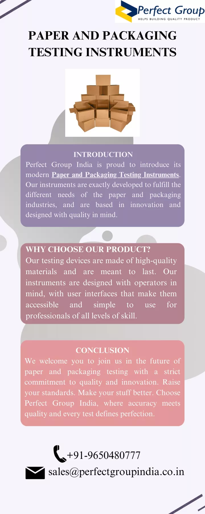 paper and packaging testing instruments