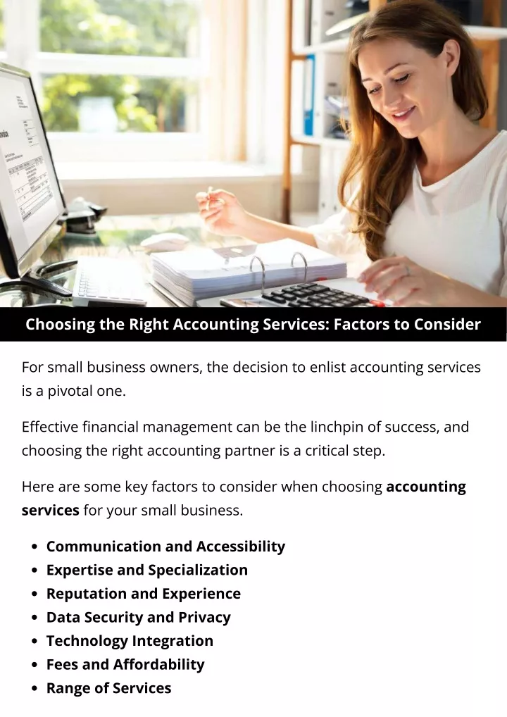 choosing the right accounting services factors
