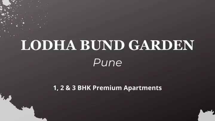 lodha bund garden pune