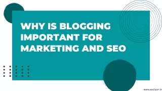 Why is Blogging Important For Marketing And SEO