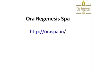 ORA SPA PPT