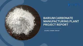 Barium Carbonate Manufacturing Plant Project Report