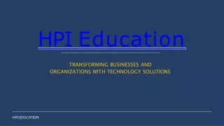 HPI Technology Distributor