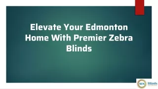 Elevate Your Edmonton Home With Premier Zebra Blinds