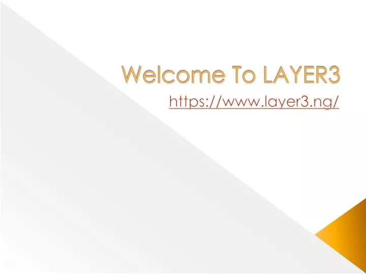 welcome to layer3