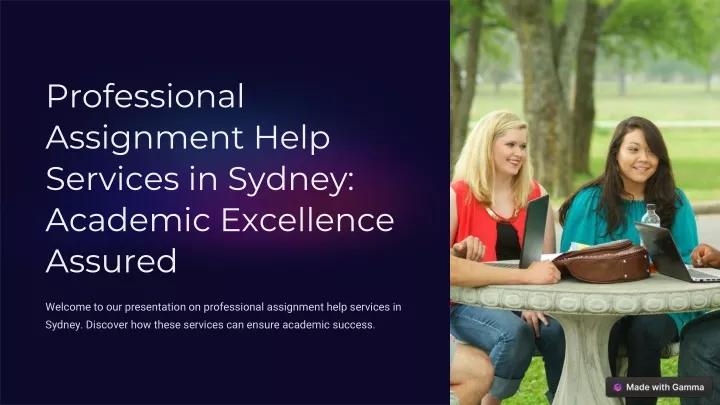 professional assignment help services in sydney