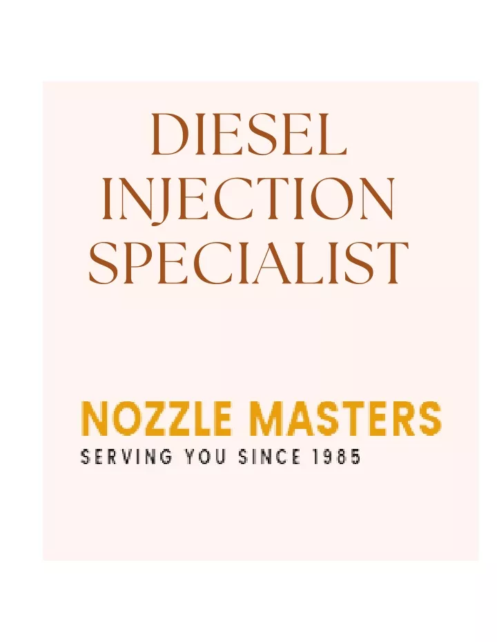 diesel injection specialist